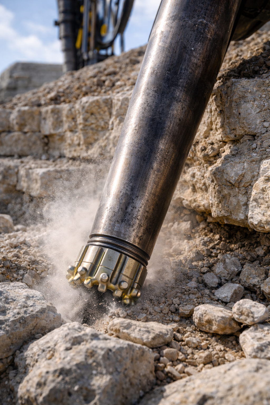 Down-the-hole hammer (DTH) puurimine paekivis